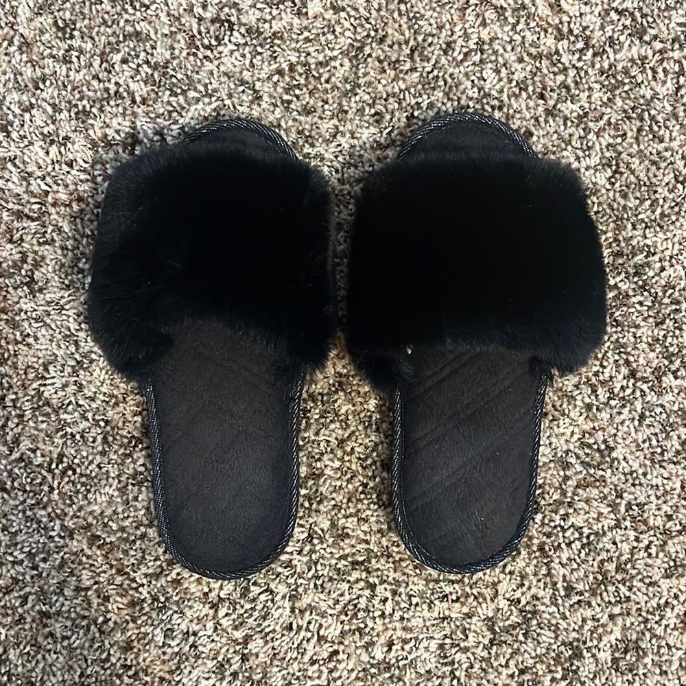 Fuzzy Slip Ons